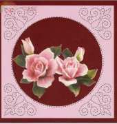 Anjo Designs Emroidered cards with Decoupage series of 10