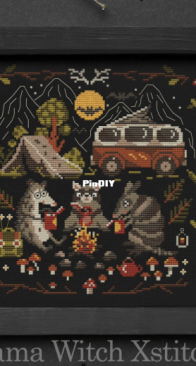 Mama Witch XStitch - Spring Camp by Katerina Kislova