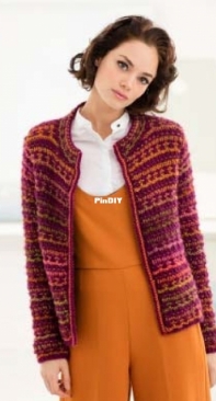 Slip Stitch Cardigan by Irina Poludnenko -Free