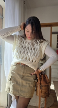 Tina Tejidos - Denise Haedo - Radal Vest - Chaleco Radal - Spanish