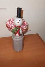 Styrofoam snowman
