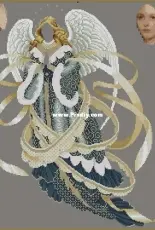 Lavender and Lace LL39 Angel of Christmas in Blue XSD + PCS