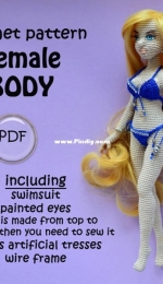 Paprika Crochet Dolls - Maria Gavrilova - Female Body