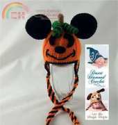 Desert Diamond Crochet - Rebecca Goldsmith - 066 Mouse O Lantern Hat