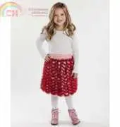 Valentines Chevron Skirt
