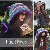 Sylvie Damey Crochet - Sylvie Damey - Taïga Hood - Zipfelkapuze Taïga - German