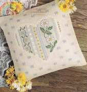 Daisy Heart Pillow by Designs by Gloria & Pat Inc.