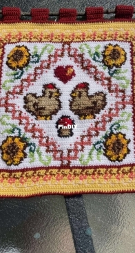 Tapestry crochet Stardew Valley wall hanging