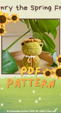 Lost Needle Crochet ‑ Laura Martens - Henry the Spring Frog ‑ Free