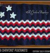 A Crocheted Simplicity - Jennifer Pionk - Jennifer Renaud - "Chasing Chevrons" Placemat