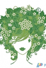 Tanja Franz Spring lady Madame Butterrfly in green
