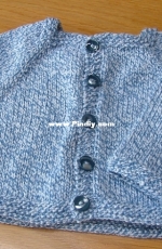 Newborn Top Down Cardigan by Deirdre McKenna - Free
