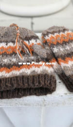 Uncle Bernies Hat + Mittens by Tina Johnston
