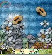Michael Powell BB03 Buttons Backdrops - Bees
