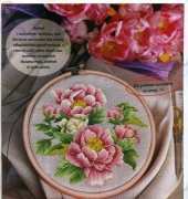 Peonies from Українська вишивка Ukrainian embroidery 16 2013 XSD