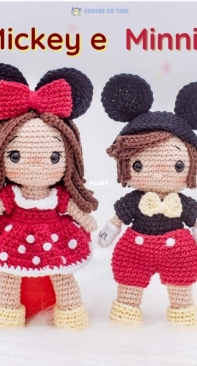 Chochet da Thai - Thaissa Carvalho - Mickey And Minnie - Portuguese