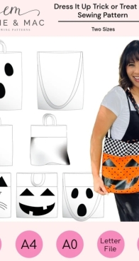 Ellie and Mac - Dress it Up Trick or Treat Bag - Free