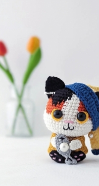 Chiacrafts - Chiara Cremon - The Kitty With The Pearl Earring Herring
