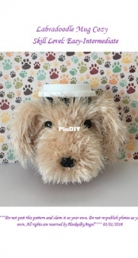Hooked by Angel - Angela Doherty - Labradoodle Mug Cozy