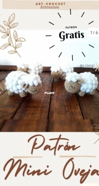 Art-Crochet Artesanos - Gimena - Lucas - Mini Oveja - Spanish - Free