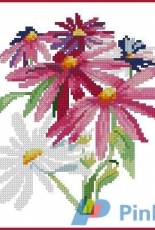 Daisies by Amy Hautman from Leisure Arts 4173 More Dye-namic Florals