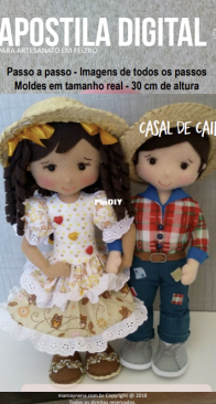 Mama y Nena - Ilécia Matos -  Casal de Caipiras - Countryside Couple -  Portuguese