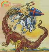 Artecy Cross Stitch - Knight and Dragon