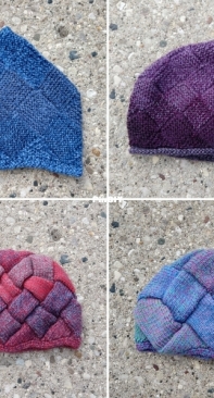 Warm and Cute Entrelac Hats by Emily Burkholder-Free