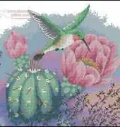 Dimensions Sunset 13680 Hummingbird and Cactus XSD