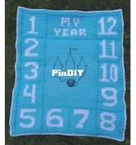 Chateau Bornais Crochet - Watch Me Grow! Customizable Milestone Blanket