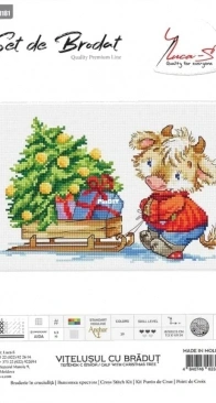 Luca-S B1181 Calf with Christmas Tree