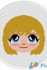 Daily Cross Stitch - Cute Blonde Girl