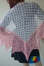 Diamanten und Blüten / Diamonds and Blossoms Shawl by Ulrike Beringer-English,German-Free