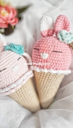 Skazochnyj Mir - Knitted Toy Zoo - Anna Prischenko - Bunny Ice-Cream