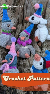 Crafted For Comfort UK - 3-in-1 Silly Goose and Party Pigeon Pattern Pack - English