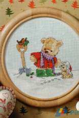 Bentley Bear - Winter Warmer from Cross Stitch Crazy 156
