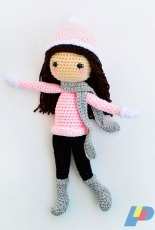 Bunnies and Yarn - Michelle Alvarez - Sarah the Winter Doll