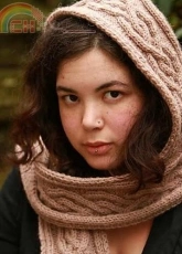 Doonbeg Bay Hooded Scarf by Kate Heppell