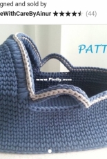 Crochet  Baby Moses Basket by Madewithcarebyainur