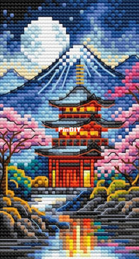 Cute Patterns by Maria - Night In Japan - Maria Brovko