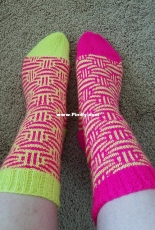 Mosaic Marbles Socks by Kirsten Hall Designs