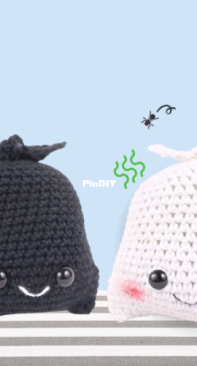 Stringy Ding Ding - Olive - Trash bag Amigurumi - Free