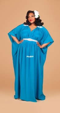 Charm Patterns - Elizabeth Caftan - Sizes 2-20 and 18-34, with A-H cups