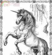 HAED HAEEBJ 114 Unicorn Sepia by Ed Beard Jr XSD