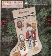 Dimensions 8543 Snow Friends Stocking