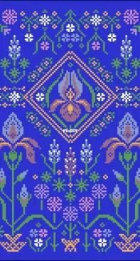 OwlForest Embroidery - Irises  XSD + PCS