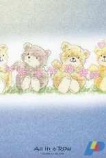 Heritage Stitchcraft CFAR846 Charlie n Friends - All in A Row by Margaret Sherry