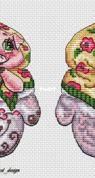 Animal Series - A mitten with a tiger piggy- by Olesia Gavrilova XSD