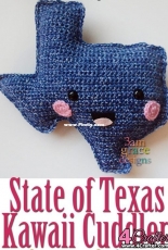 3am Grace Designs - Donna Vasquez Beavers and Michaelene Nelson - State of Texas Kawaii Cuddler - Free