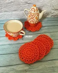 The Crochet Fix - Farrah Jane Tate - Tea Party Coasters